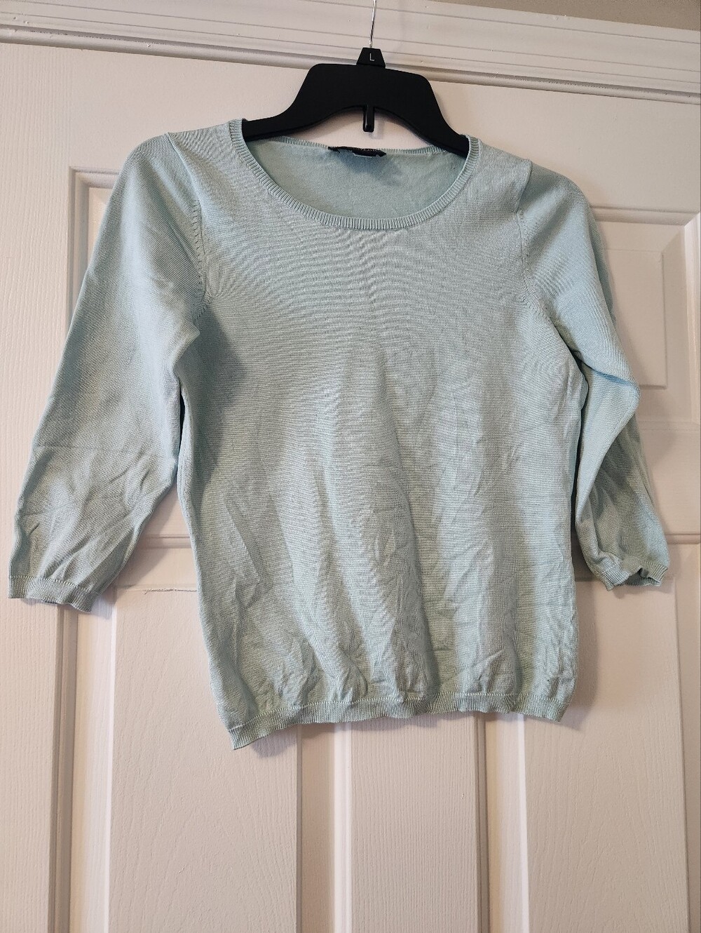 Anne Taylor Light Blue Crewneck Sweater-Petite
